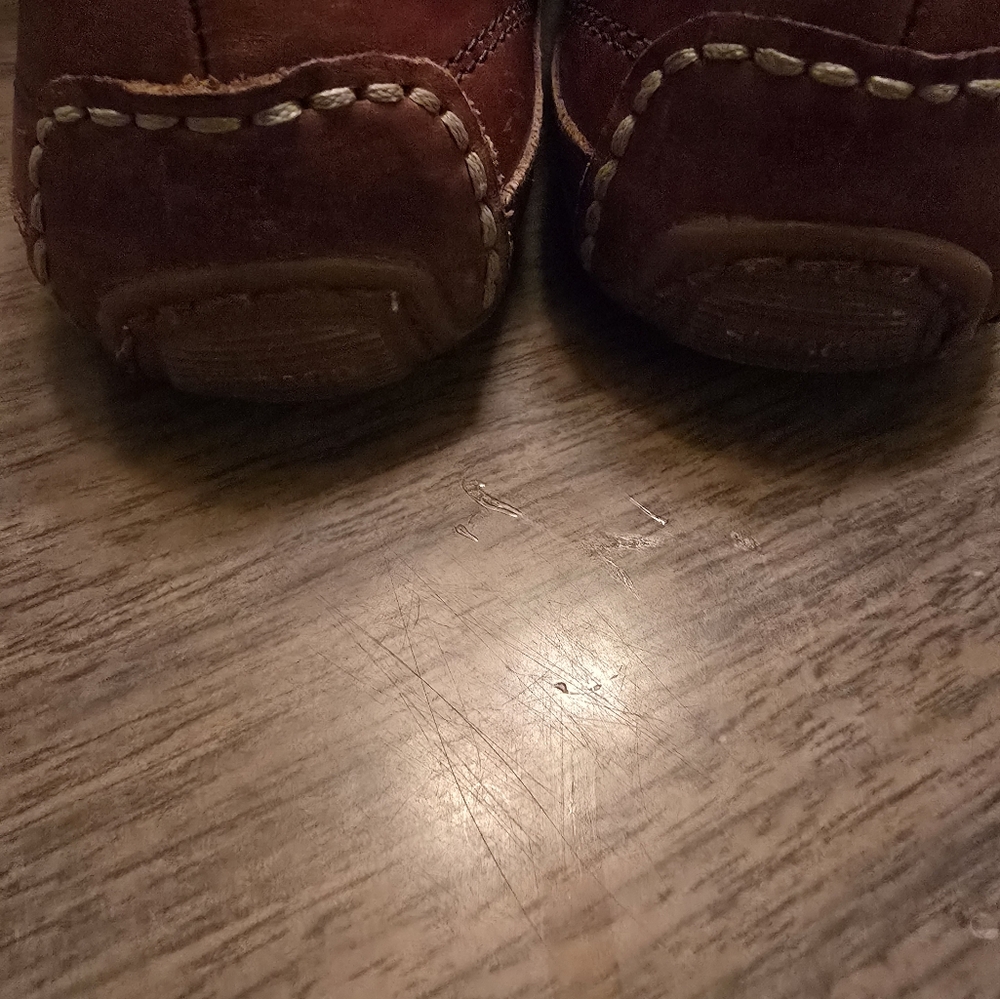 Sebago Bala Brown Leather Oiled Waxed Slip-on Loafers Shoes - Women Size 7.5 M - Picture 4 of 6